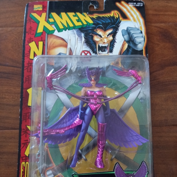 1996 Toy Biz Xmen Ninja Force Space Ninja Deathbird With Fold Out Ninja Wings - Picture 1 of 5